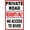 Warning Sign 2, variant on Private Road Speed Limit 5 MPH Drive Slowly Sign 8"x12" - Metal Tin Speed Limit Slow Safety Caution for Residential Road, School Zone, Home Driveway, Indoor Outdoor