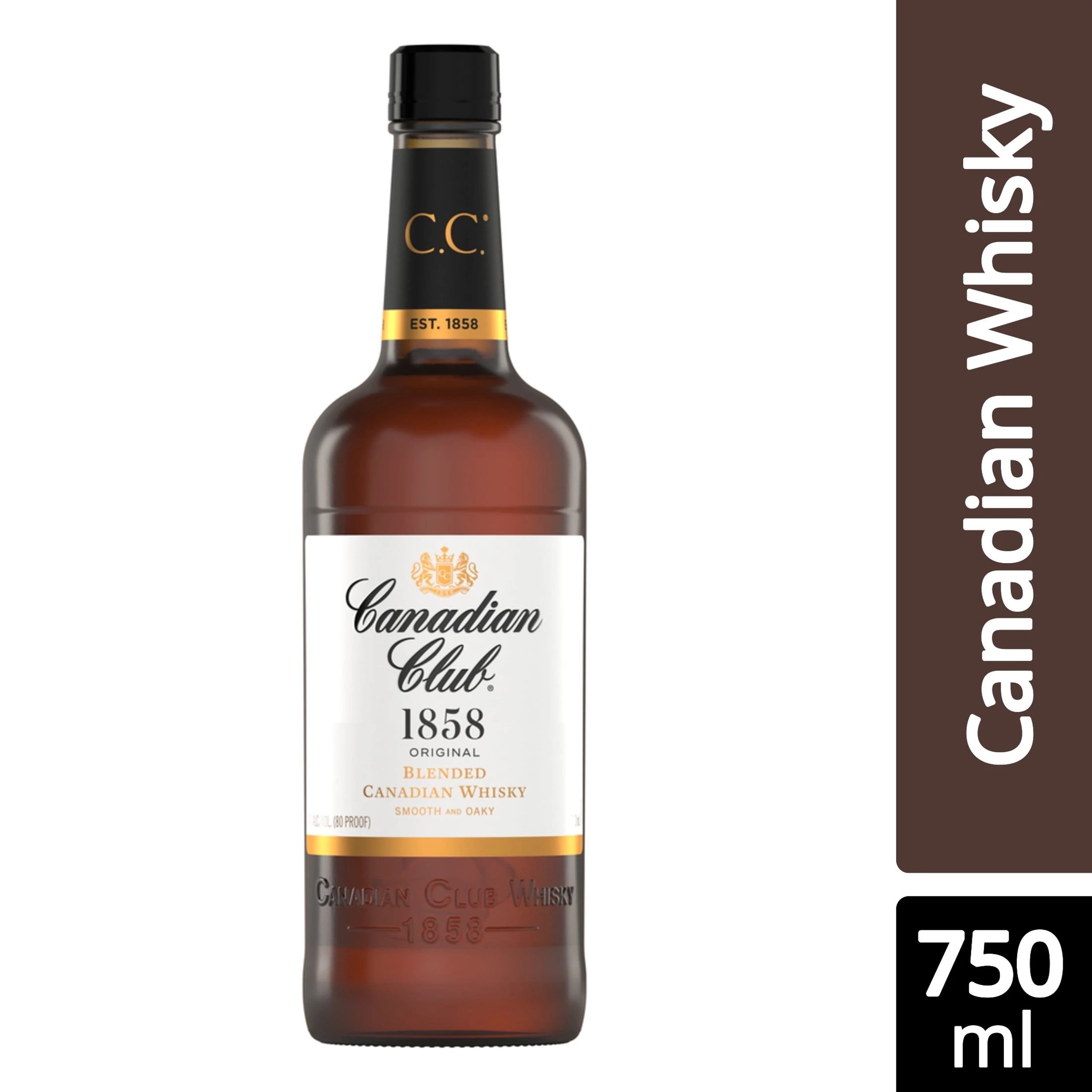 Canadian Club Whisky  古酒 Canadian Club 1858 Whisky 750 ml Glass Bottle 40% ABV - Walmart.com