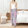 thumbnail image 5 of Uemuo Pink Flamingo Pattern Women's Wide Leg Palazzo Lounge Pants with Pockets Light Weight Loose Comfy Casual Pajama Pants-X-Large, 5 of 9