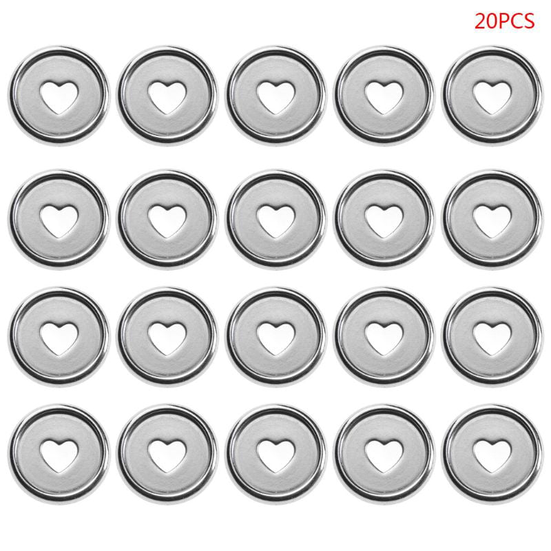 20Pieces Heart Binder Ring Mushroom Hole Encuadernación de Cuaderno de Hojas Sueltas ruiruiNIE Binder Rings