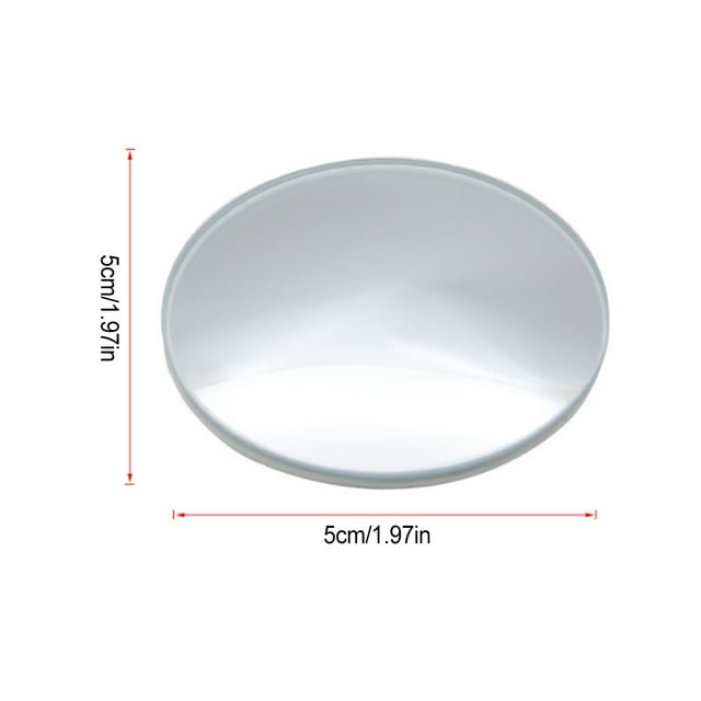 pitrice Car Rear View Door Side Rearview Mirror Round Flameless Reversing Mirrors Vehicle Universal Glass Assist Accessory