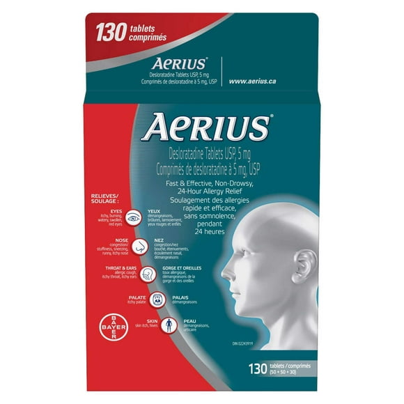 Aerius Allergy Relief, 130 Tablets