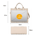 thumbnail image 2 of Bolsos Para Mujer Pu Capacidad Cercanías 33x27x16 Xtellar beige, 2 of 4