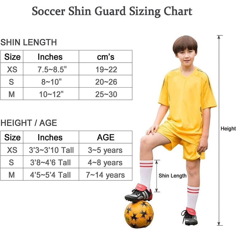 Vetpw Soccer Shin Guards, Kids Youth 3-16 Years, XS photo 3