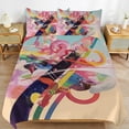 thumbnail image 2 of Abstract Oil Painting Bedding Set with Zipper Closure for Girls & Boys, 2 of 6