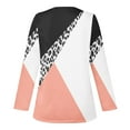 thumbnail image 4 of Dyegold Casual Long Sleeve Tops For Women Fashion Fall 2023 V Neck Lace Trim Sexy Blouses Floral Printed Shirts Loose Tshirt, 4 of 5