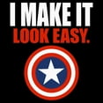 thumbnail image 2 of Men's Marvel Captain America I Make It Look Easy Graphic Tee Black 3X Large, 2 of 5