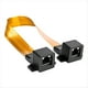 thumbnail image 1 of Cable Plano CAT6 Cat5 RJ45 con Conector F Hembra para Red e Internet, Cable de Puente para Puerta/Ventana de Casa o Coche, 30 cm., 1 of 5