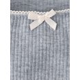 thumbnail image 2 of The Children's Place Girls Round Neck Long Sleeve Ribbed Lettuce Top, Sizes XS-XXL, 2 of 3