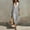 Gray, variant on Ayolanni Short Sleeve Summer Dresses for Women Solid V Neck Shift Maxi Dress Split Cotton Linen Casual Daily Long Dress Red M
