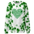 thumbnail image 2 of ICHUANYI St. Patrick's Tees for Women Women's Fashion Casual Round Neck Long Sleeve Printed T-Shirt Top, 2 of 5