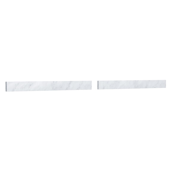 Wyndham Collection WCFVCA166BSCW 66" X 3" Backsplash - White