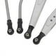 thumbnail image 2 of 2 brazos de arrastre traseros inferiores de metal RC y servo de dirección compatibles con Axial RR10 90048 Plata, 2 of 8