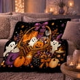 thumbnail image 6 of Whimsical Autumn Basket Print, Warm Flannel Blanket for Living Room and Family Room, Autumn Celebration Gift for Art Lovers, Festive Home Decor, 6 of 9