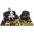 thumbnail image 3 of Carpets For Kids 11726 Toddler Alphabet Blocks - Nature 6 ft. x 9 ft. Rectangle Carpet, 3 of 5