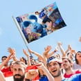 thumbnail image 4 of Las Pistas de Blue Bandera impresa con temática, regalo perfecto para fanáticos, amigos y familiares, y adecuada para actividades al aire libre e interiores, decoraciones de fiesta. 90 cm × 150 cm., 4 of 6