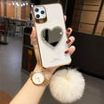 thumbnail image 1 of Makeup Mirror Mobile Phone Case, Luxurious Bling Heart-Shaped Mirror Phone Case(iPhone 12pro max), 1 of 8
