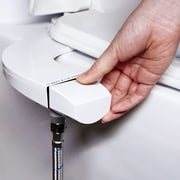 PHANCIR Ultra-Slim Bidet Attachment for Toilet, Dual Nozzle (Frontal & Rear Wash) with Self Cleaning, Non-Electric Adjustable Water Pressure Water Toilet Seat Attachment White