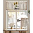 thumbnail image 7 of Vintage Sunflower Valances for Windows You Are My Sunshine Distressed Farmhouse Valance Rod Pocket Short Window Treatments Curtains for Kitchen Bathroom Living Room Bedroom, 42 x 12 Inch, 7 of 7