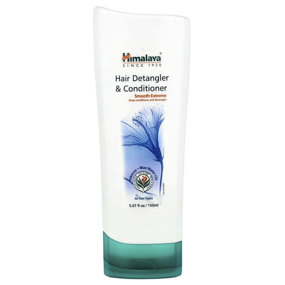 Himalaya Hair Detangler & Conditioner, Hibiscus, Blue Water Lily, All Hair Types, 5.07 fl oz (150 ml)