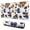 Pioneer Flower Floral-1, variant on Long Mouse Pads for Desk,Pioneer Flower Floral Print Pattern Desk Mats on Top Of Desks, Desk Mouse Pad Extra Large with 3mm Non-Slip Base and Stitched Edge for Gaming,Office,Work,Home 31.5"x11.8"