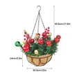 thumbnail image 2 of christmas  Hanging Basket, 2 of 10