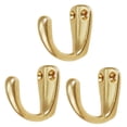 thumbnail image 3 of Ganchos multiusos para abrigos de pared, ganchos multiusos de latón para Organización del hogar, ganchos para ropa, ganchos decorativos resistentes, 3 Dorado, 3 of 8