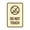 Brown, variant on Signs ByLITA Portrait Round Do Not Touch Sign (Brushed Silver) - Small