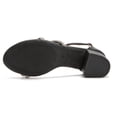 thumbnail image 5 of Women's Open Toe Ankle Strap Low Block Chunky Heels Sandals Black Size 7, 5 of 7