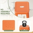 thumbnail image 5 of Vineego Counter Height Stackable Bar Stool, Orange (Set of Orange), 5 of 7