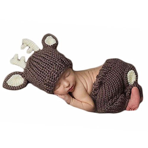 newborn crochet deer outfit