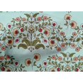 thumbnail image 4 of oneOone Organic Cotton Voile Fabric Leaves & Floral Block Decor Fabric Printed BTY 42 Inch Wide, 4 of 4