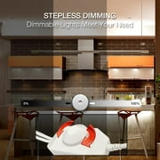 DAYBETTER White LED Strip Light, 40ft Dimmable Bright, 6500K 24V 720 LEDs 2835 Tape Lights for Bedroom, Kitchen
