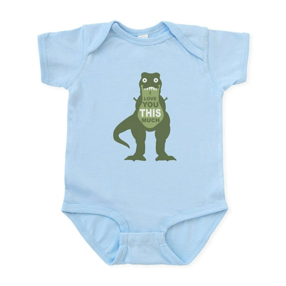 CafePress - I Love You This Much Body Suit - Baby Light Bodysuit, Size Newborn - 24 Months