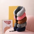 thumbnail image 2 of U-shaped pillow plain business work at home travel shoulder neck protection pillow slow rebound memory cotton neck protection pillow, 2 of 8