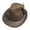 Brown, variant on Cowboy Hat Western Sunhat Jazz Hat Wide Brim Velour Fabric for Men Women Outdoor Themed Party Camping