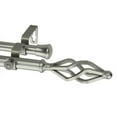 thumbnail image 2 of Vinci Double 13/16 inch dia. Curtain Rod 66-120" - Satin Nickel, 2 of 2