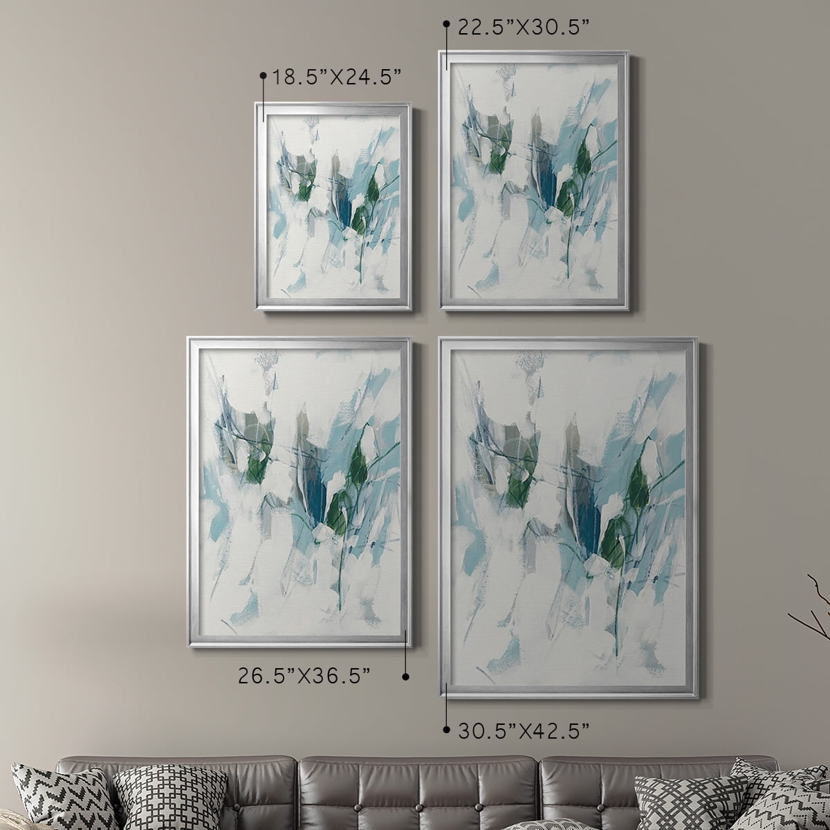 Ice Cavern I Premium Framed Print, in Gold, Black, or Silver - Ready to Hang