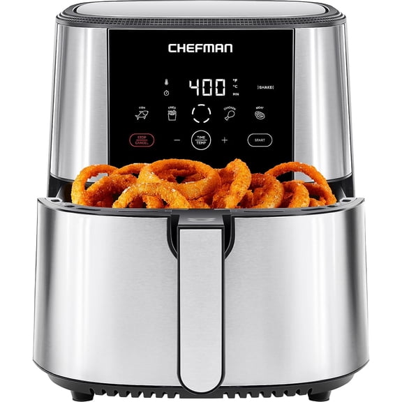 Freidora de Aire Chefman RJ38-SQSS-8T Digital 7.5 Lts Plata