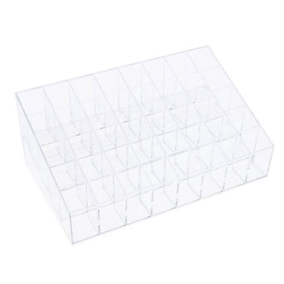 Dosaele Lipstick Holder 40 Spaces Clear Organizer and Storage Display Stand Acrylic Cosmetic Makeup Tray for Lip Gloss, Lipstick Tubes,Nail Polish