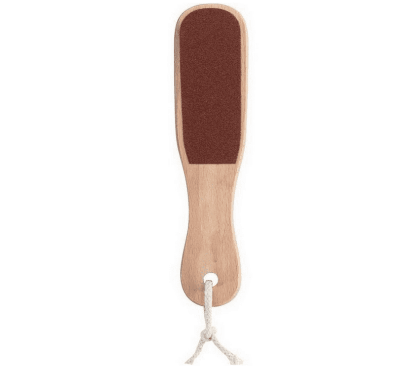 Chainplus Wood Foot File, 2 Pcs Foot File Callus Remover, Double Sided Foot Scraper Exfoliator for Dry and Wet Feet Care