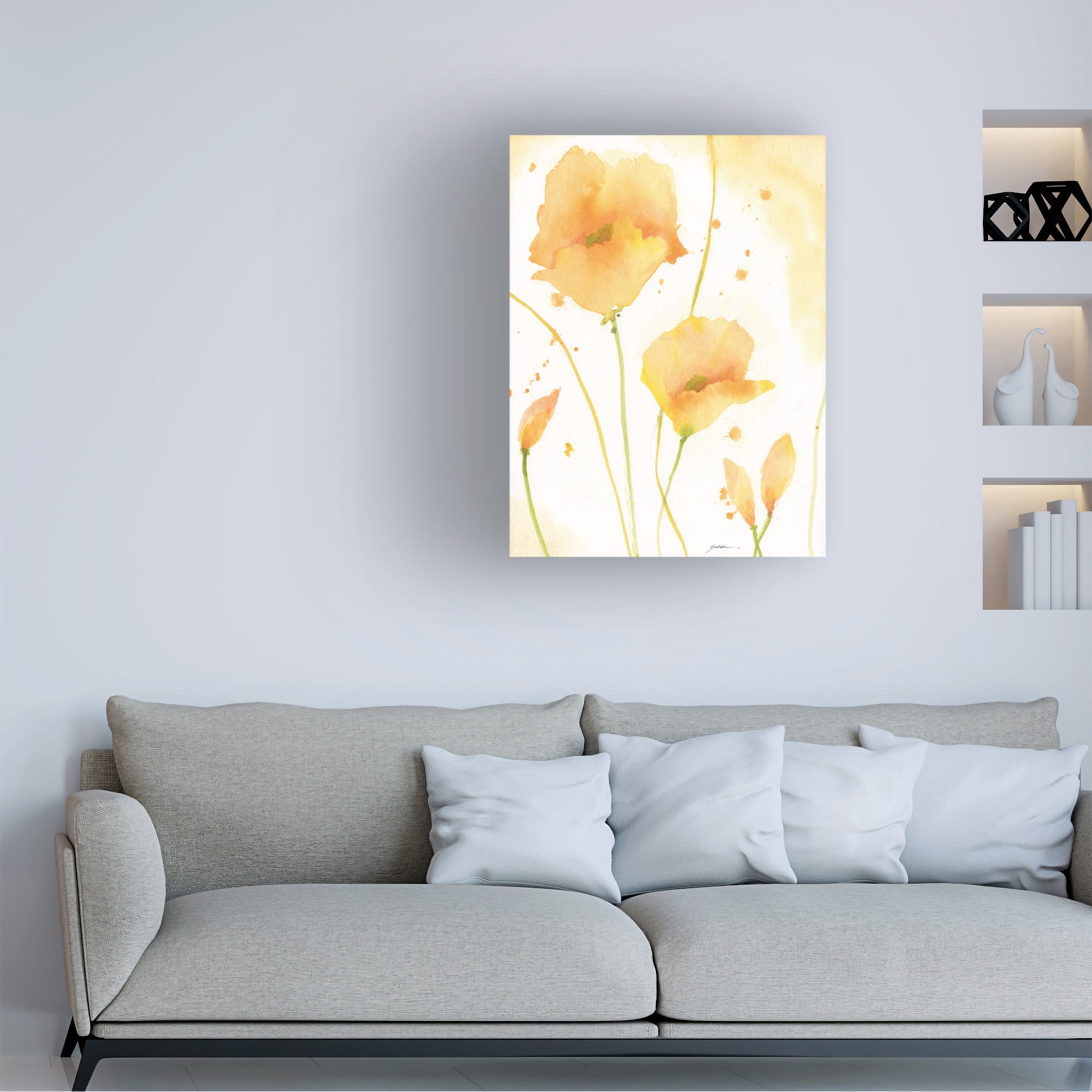 Canvas Wall Art - Sheila Golden 'Sonoma' Wall Art for Living Room, Bedroom, or Office Décor by Trademark Fine Art - 35 x 47 Inches
