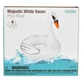 thumbnail image 5 of CocoNut Float: Majestic White Swan Pool Ring - 48"x43" Inflatable, Jumbo Round Water Raft, Anti-Leak, Durable, Party, 5 of 7