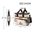 thumbnail image 3 of FORMRS Insulated Cooler Bag 24 Cans Capacity Soft Leakproof Lunch Box with Side Pockets, Brown Autumn Leaves, 3 of 7