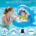 thumbnail image 4 of Baby Pool Float,  Inflatable Swimming Pool Float with Detachable Canopy,  Baby Swimming Pool Float for 6-36 Months Kids Toddlers, 4 of 8