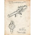 thumbnail image 2 of Borders, Cole 19x24 Gold Ornate Wood Framed with Double Matting Museum Art Print Titled - PP952-Vintage Parchment Mattel Toy Pop Gun Patent Poster, 2 of 4