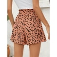thumbnail image 3 of Chiclily Summer High Waist Wide Leg Shorts for Womens Casual Loose Elastic Waist Lounge Beach Shorts with Pockets, US Size Medium, Pink Leopard, 3 of 7