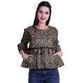 thumbnail image 1 of Moomaya Hauts Boho en Coton Blouses Décontractées d'Été Col Rond T-Shirt, 1 of 4