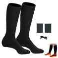 thumbnail image 4 of LAMDAWE Chaussettes Chauffantes pour Hommes Femmes, Chaussettes Électriques Chauffantes d'Hiver Lavables, Chaussettes Chauffantes avec 3 Réglages de Chaleur, Chaussettes Plus Chaudes pour Camping, Randonnée, Ski, Marche, Pêche, Travail Extérieur, 4 of 7