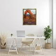 thumbnail image 2 of Arches National Park Desert Canyon Landscape Graphic Art Metallic Gold Framed Art Print Wall Art, 2 of 6